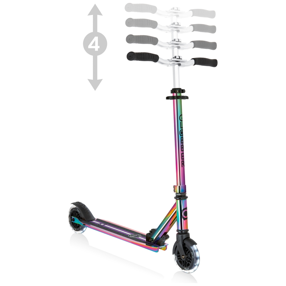 Globber FLOW ELEMENT LIGHTS 2-Rad-Klapproller - Neochrom