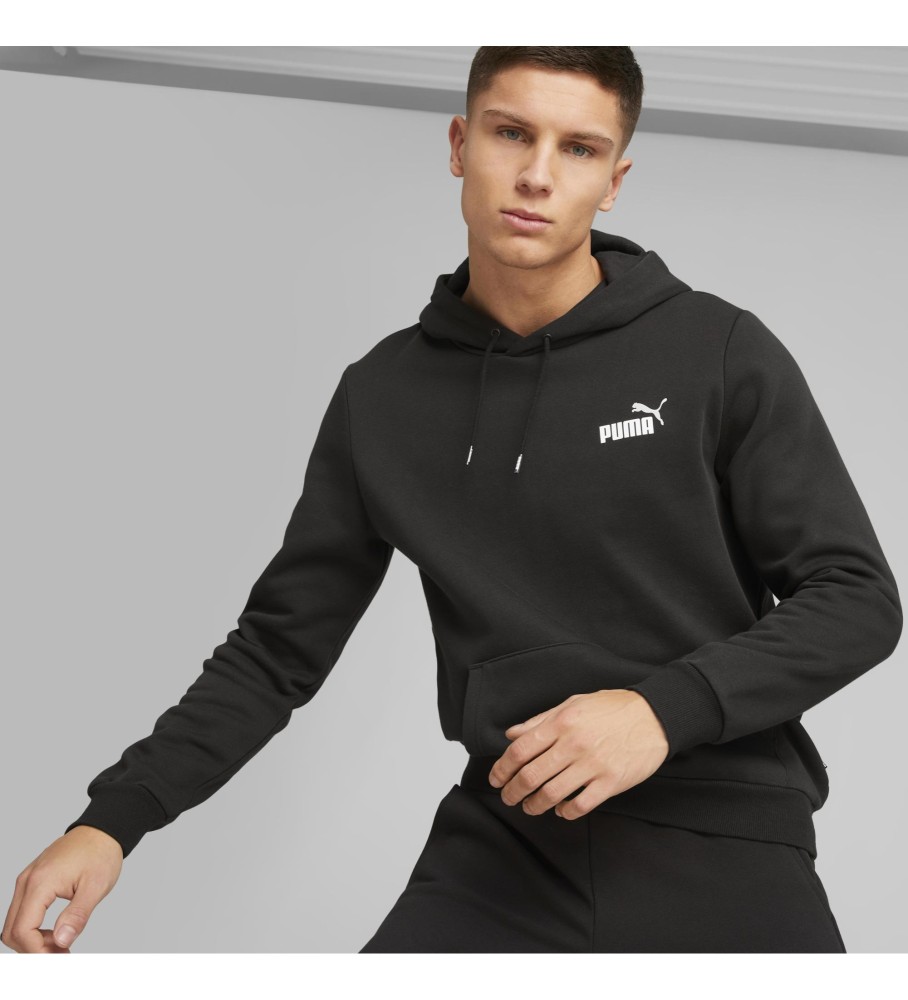 Moletom Puma Essentials+ com logo bicolor, preto