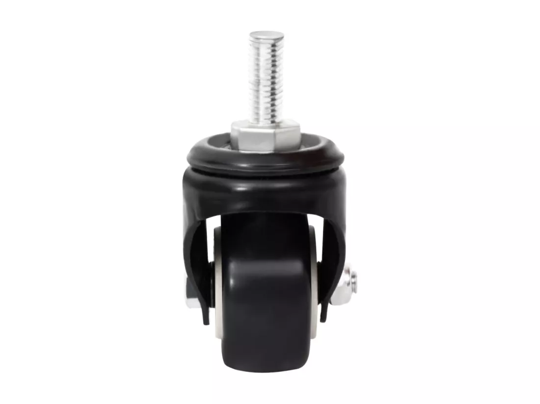 Roues pour jardinière 4 pièces noir 8x3,5x8 cm fer