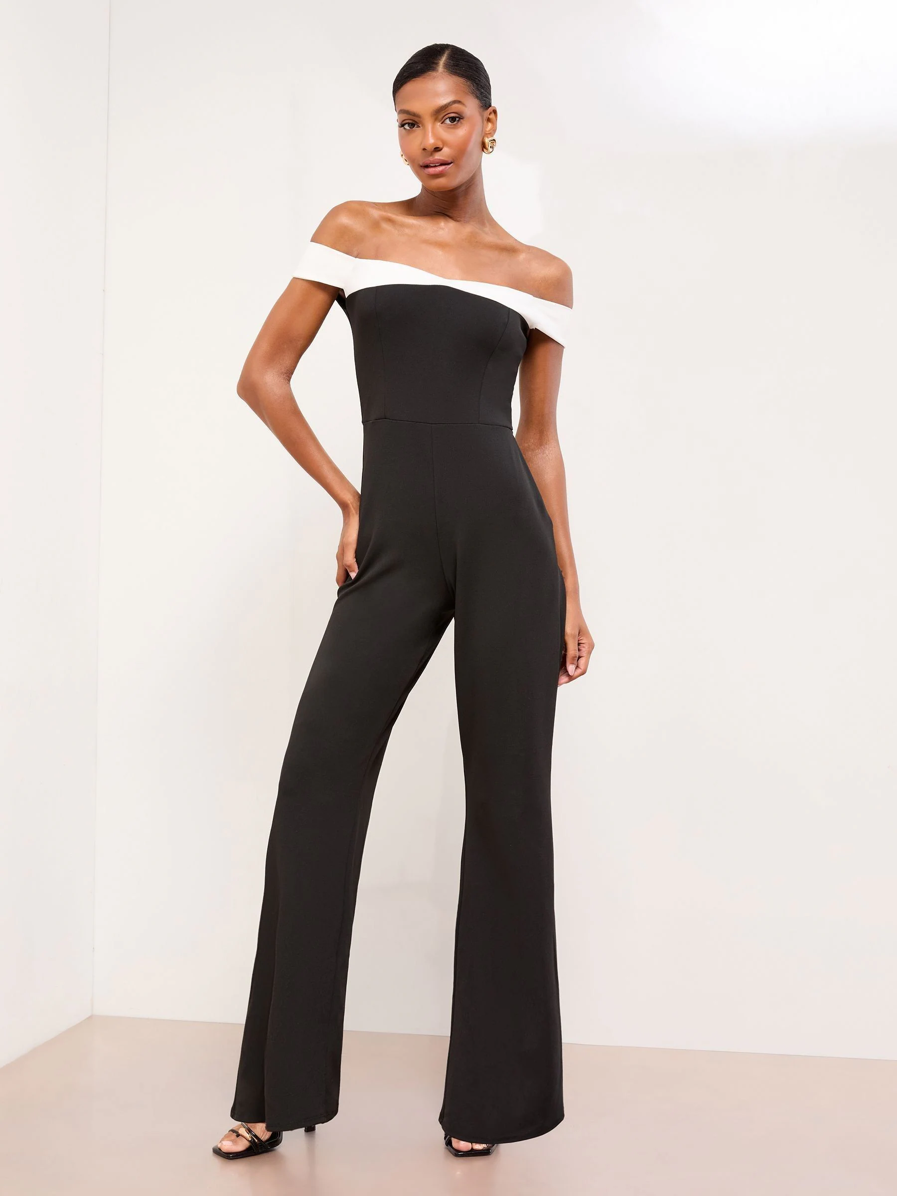 Lipsy Bardot Maxi Jumpsuit