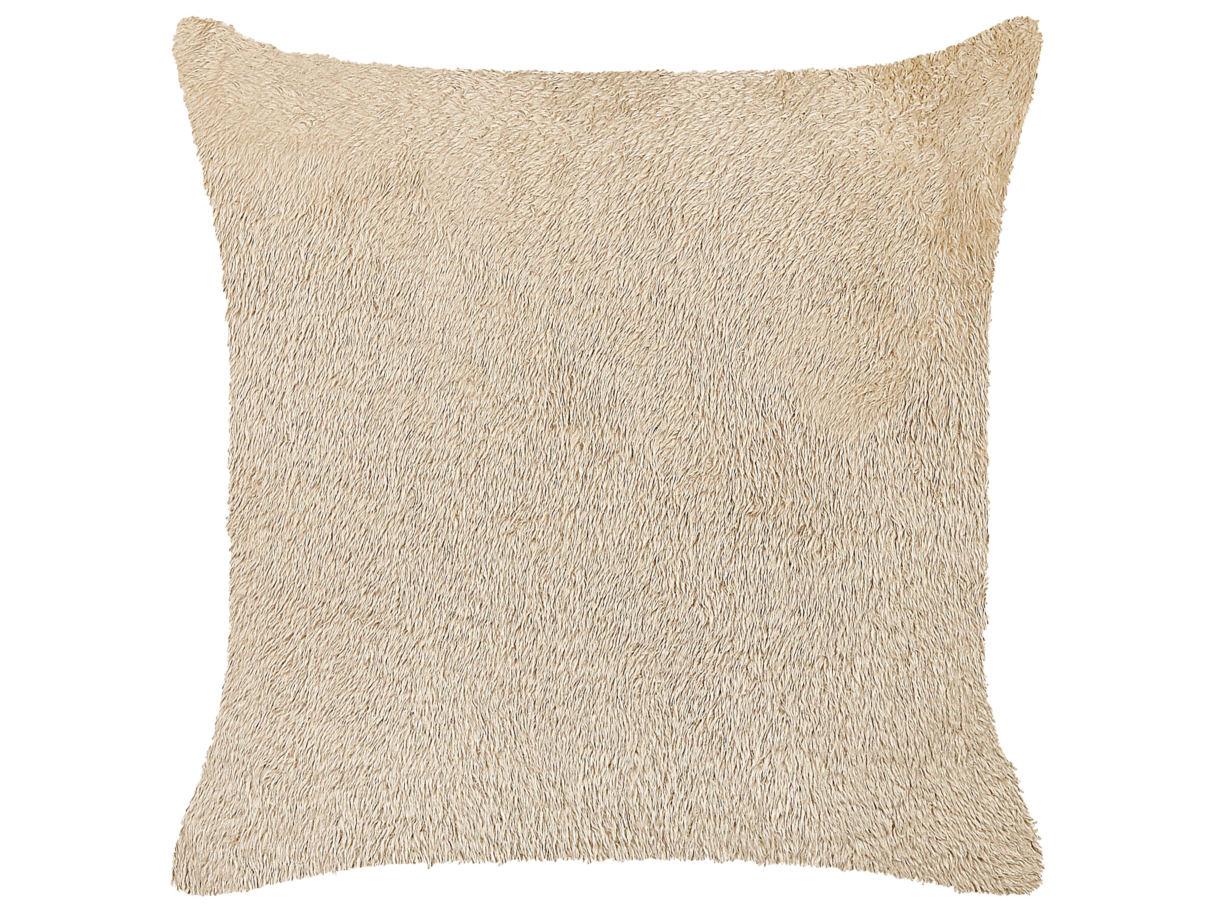 Sierkussen PILEA Nepbont 45 x 45 cm Beige effen