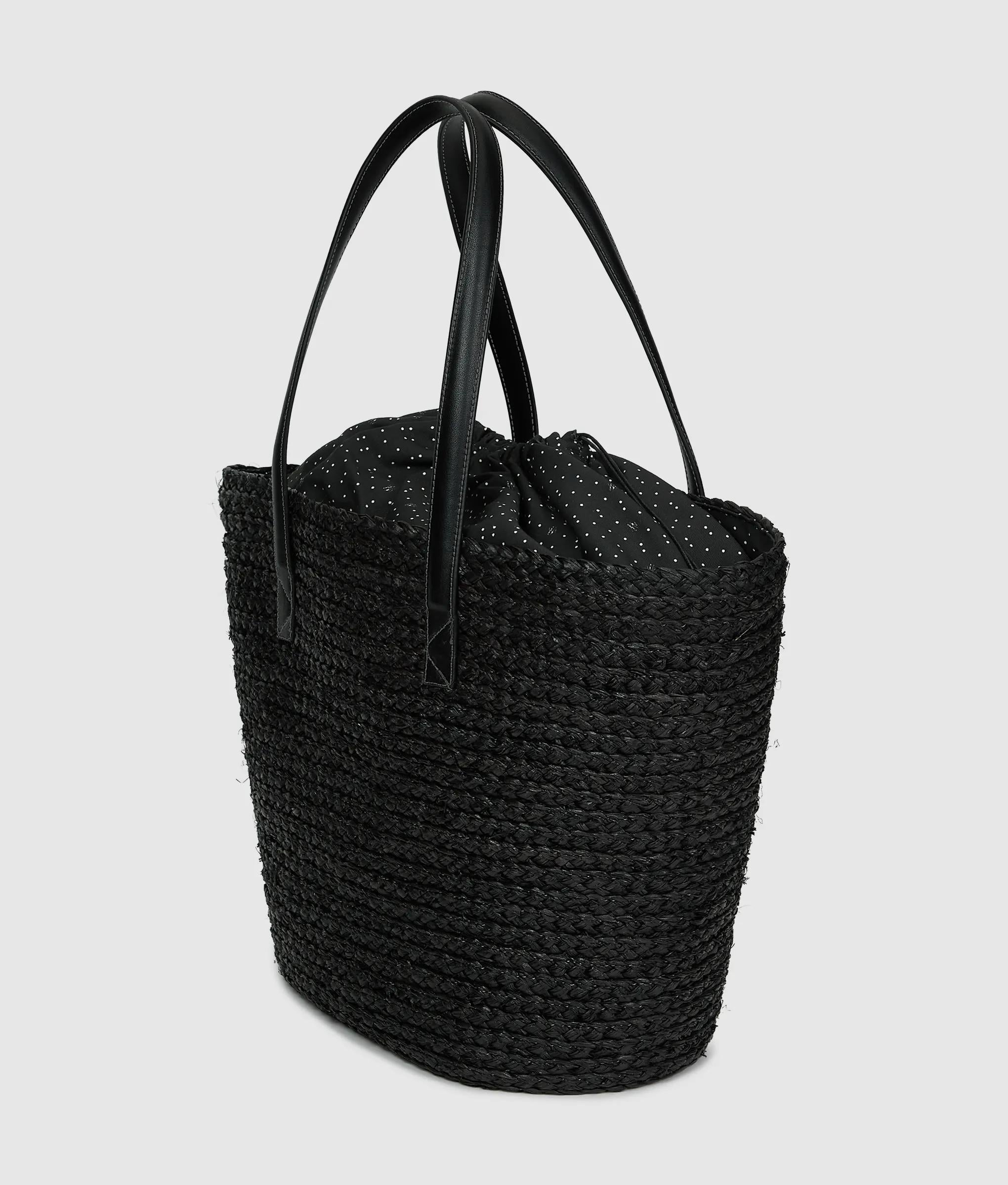Autograph raffia strandtas
