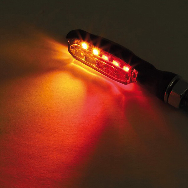 Highsider - Feux arrière Sonic-X1 + clignotant intégré Noir