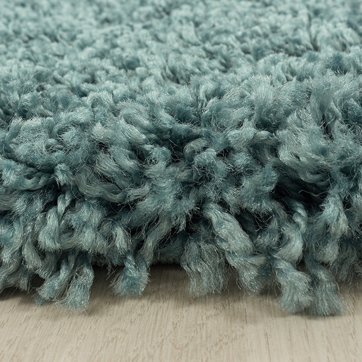Hoogpolig vloerkleed - Softy Blauw/Groen | Lekker warm