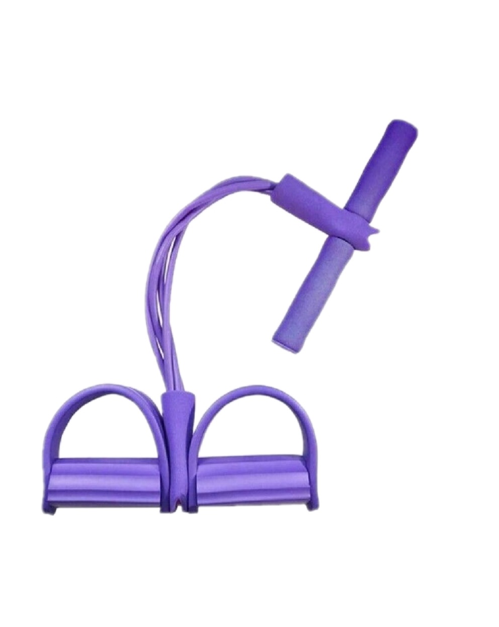 Faixas elásticas transparentes de resistência com pedal