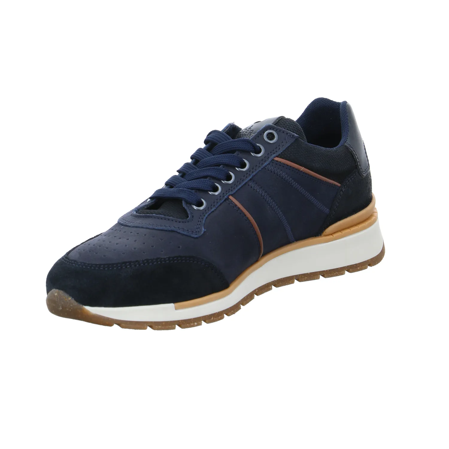 BULLBOXER Halbschuhe Sneaker Blau Leder