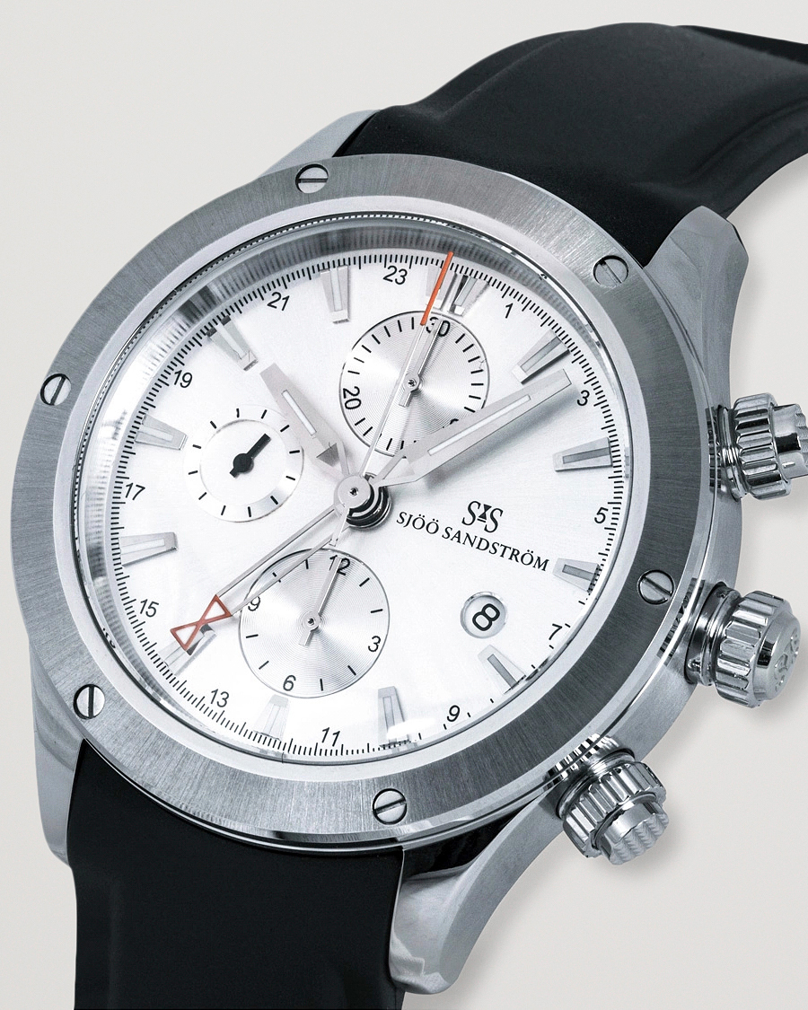 Sjöö Sandström UTC Extreme 44,2mm Silver and Black Rubber