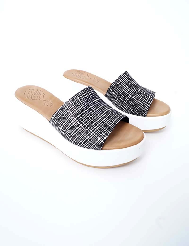 PORRONET SANDALES COMPENSÉES 2660 NEGRO