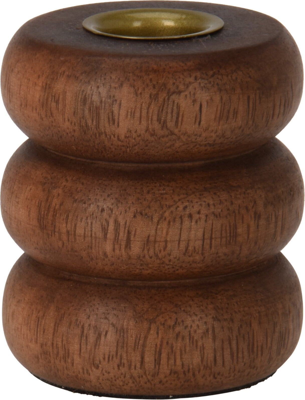 Kandelaar Walnoot naturel D 6,5 H 7,5 cm