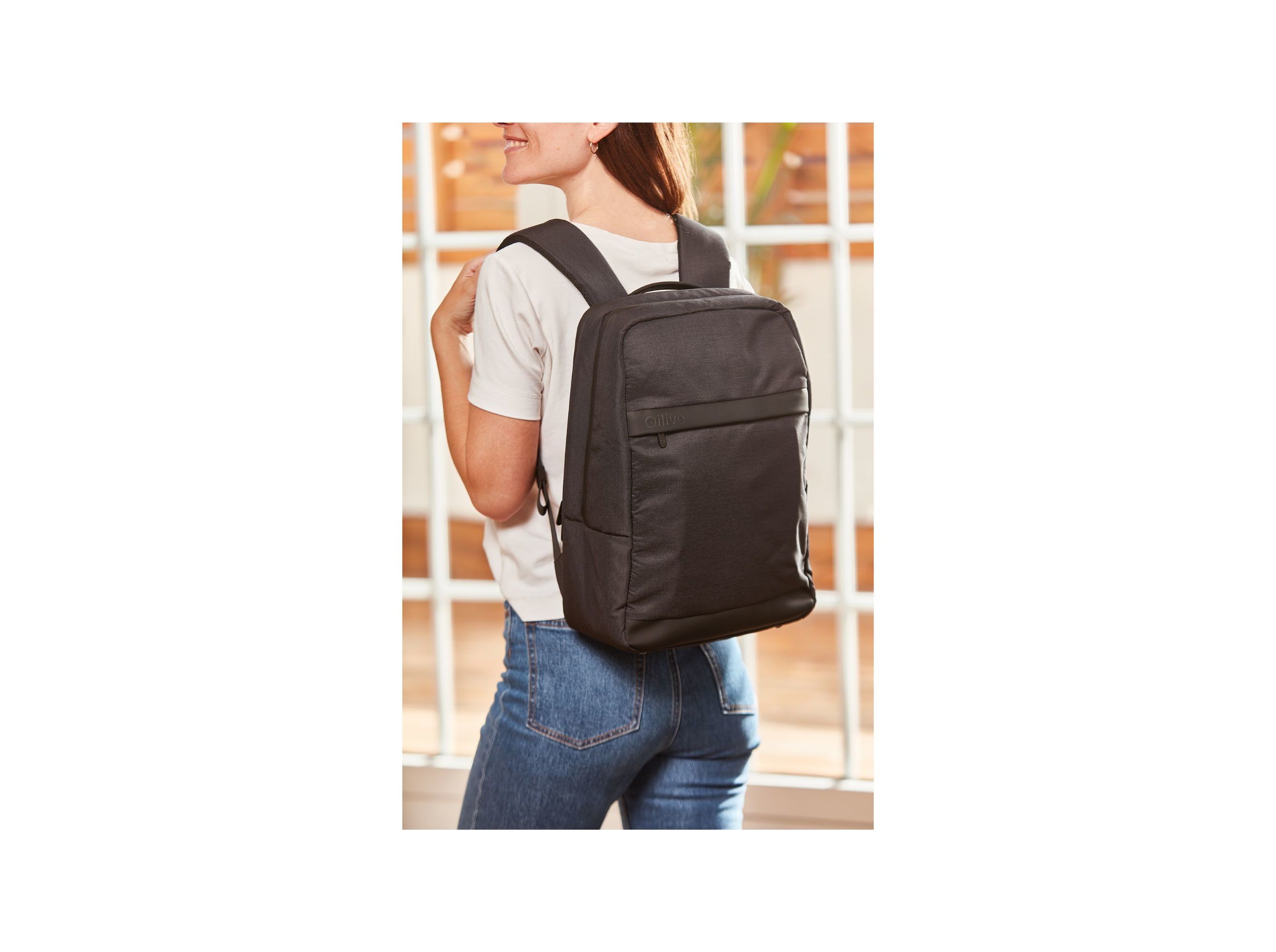 MOCHILA P/PORTÁTIL QILIVE 600148279 CINZA 15-16\
