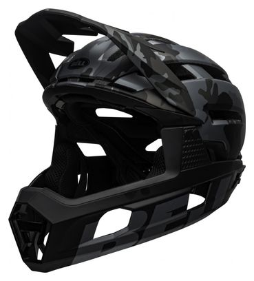 Casque avec Mentonnière Amovible BELL Super Air R Mips Noir Camo