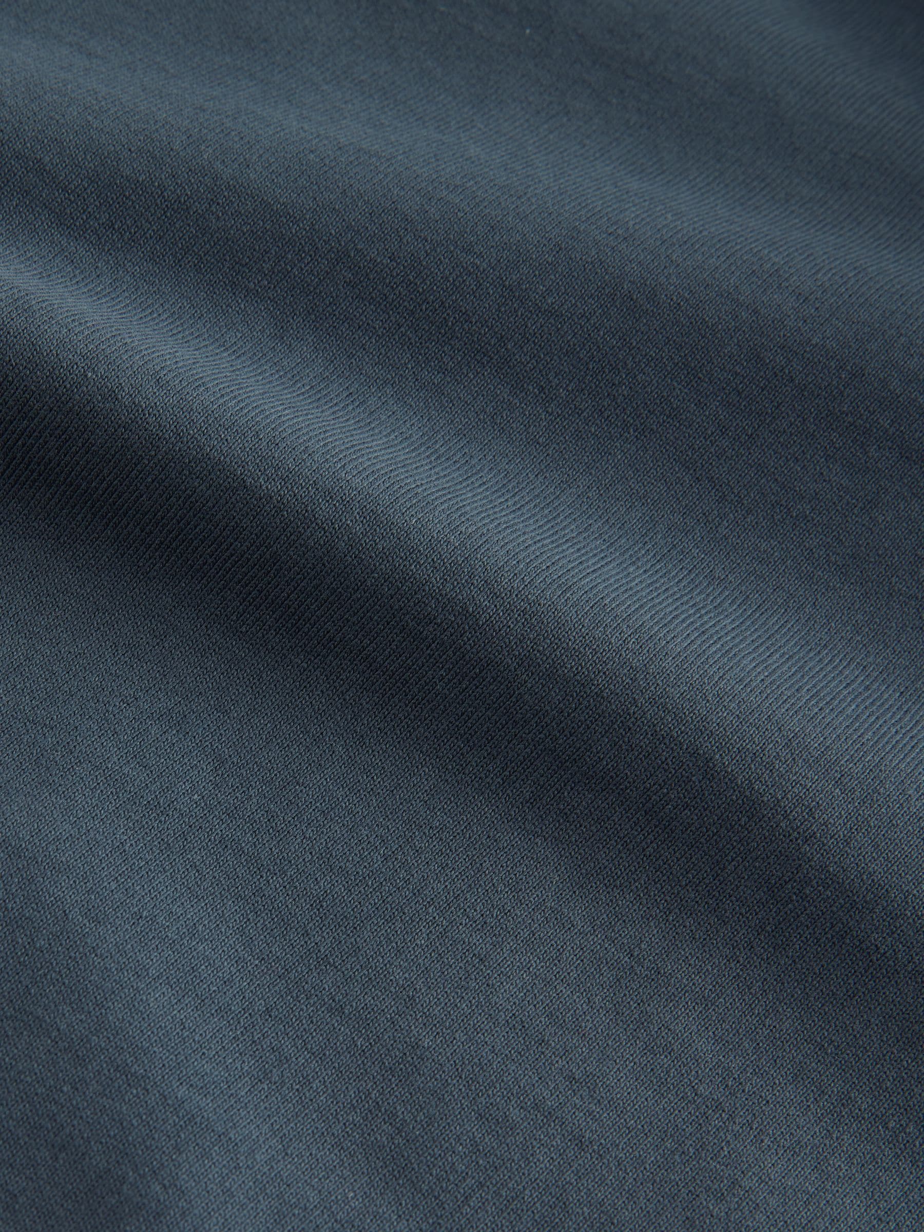 Petroliumblauw - Lichte hoodie met rits