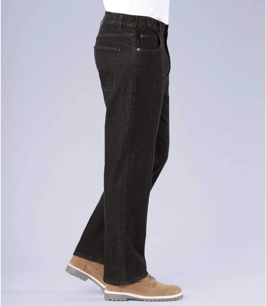 Jean Regular Stretch Confort Noir :