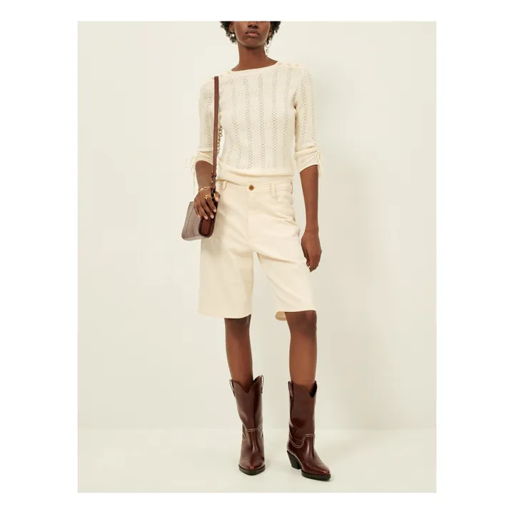 Sessùn Pull Flore | Ecru
