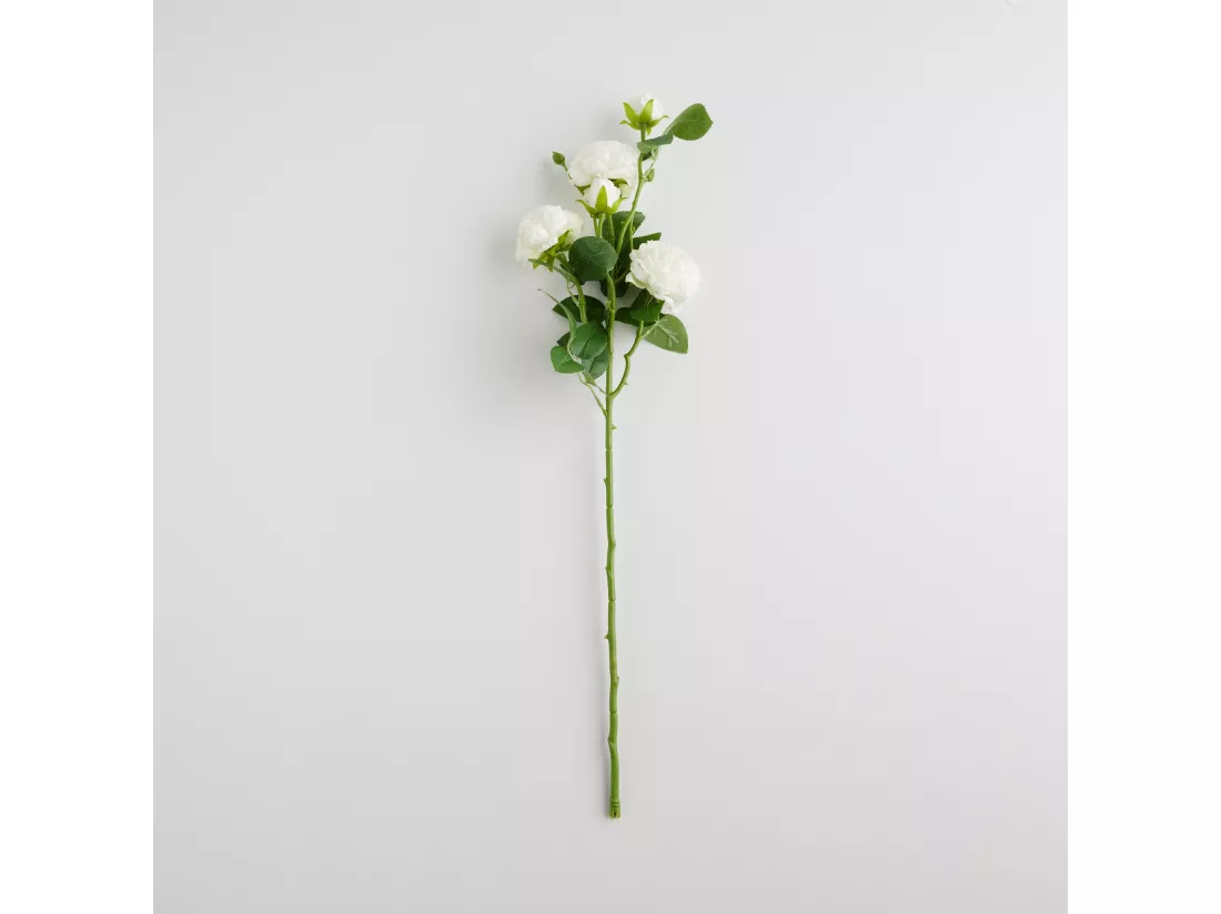 Fleur Peoni blanc moyen 66.5 x 15 x 8