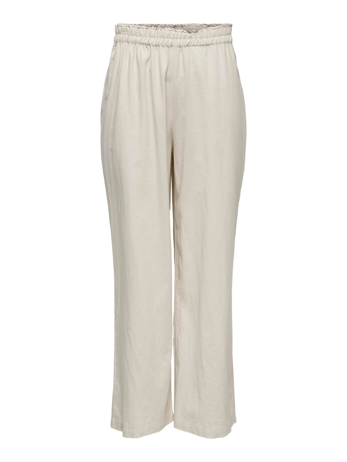 ONLTOKYO2025 Hohe Taille Gerade geschnitten Hose mit weitem Beinschnitt Moonbeam