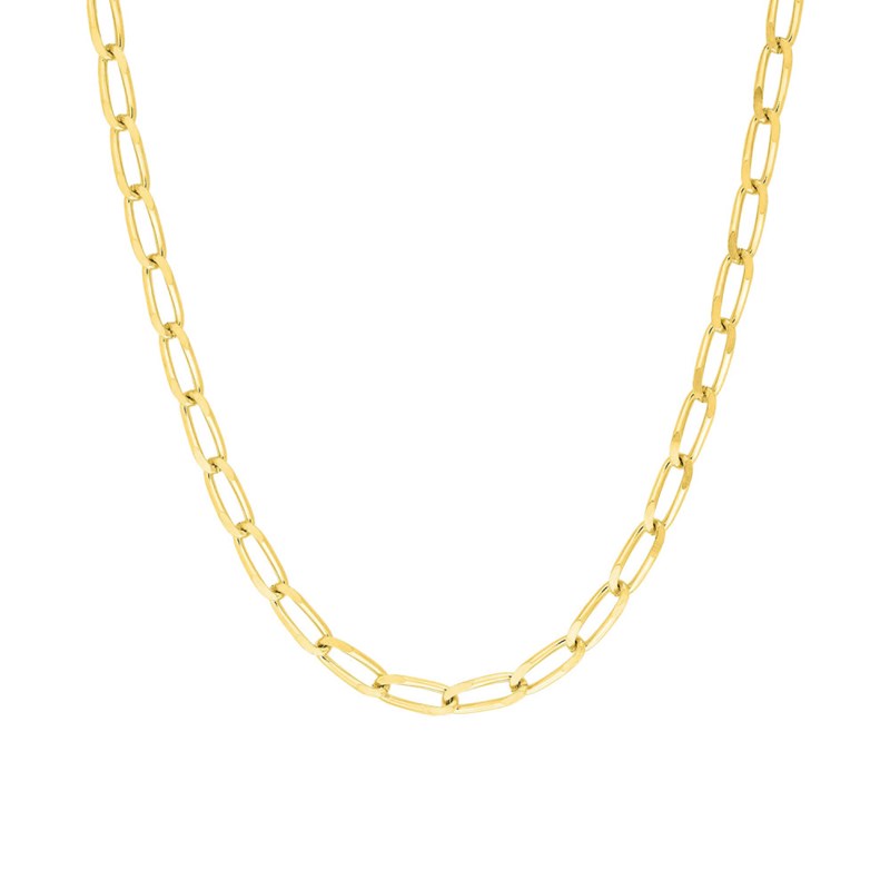 Bracelet Mixte 18 cm  - Cheval - Or 18 Carats - Largeur 5 mm