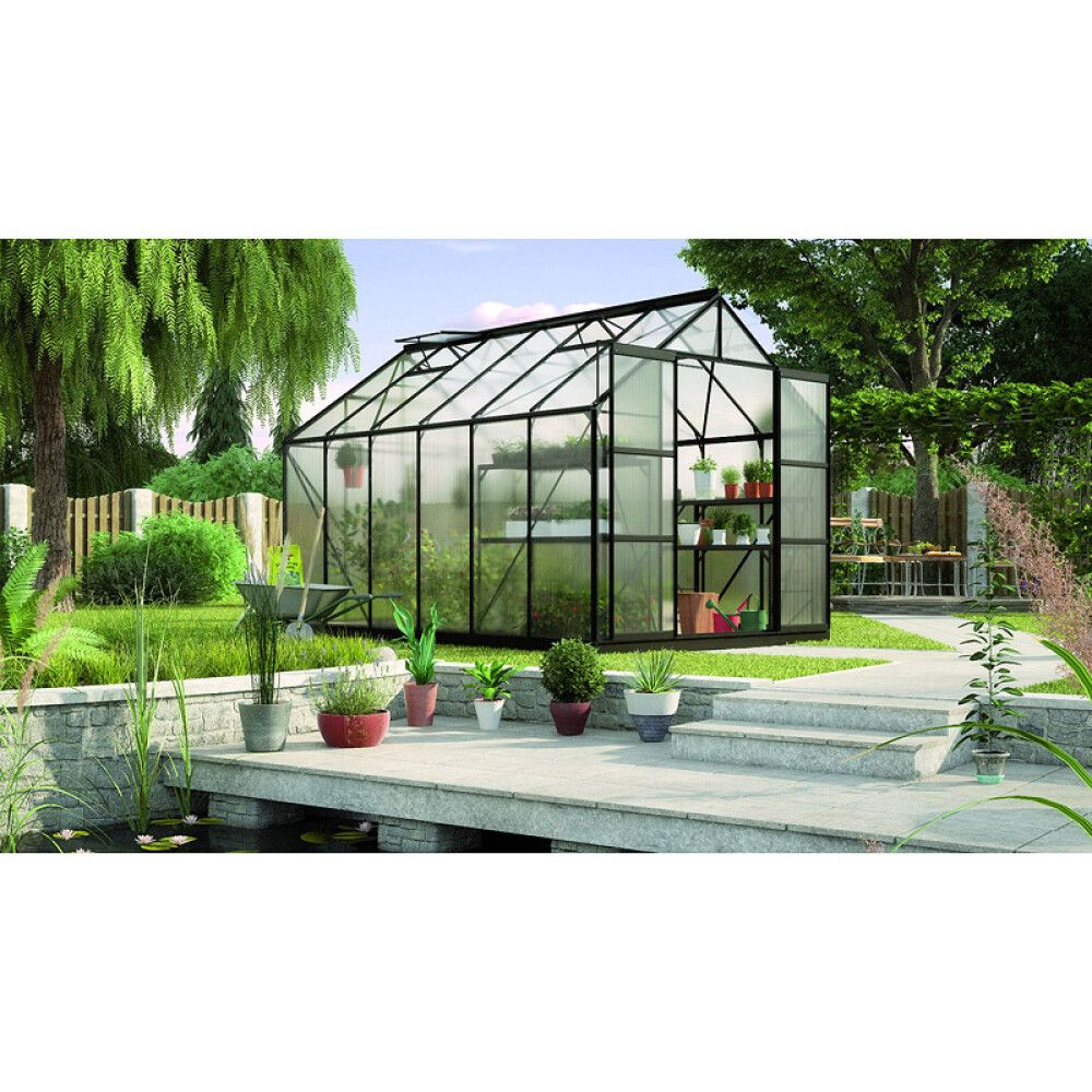 DRIVHUS VITAVIA URANUS 9900 SVART ALU/POLY 9,9M²