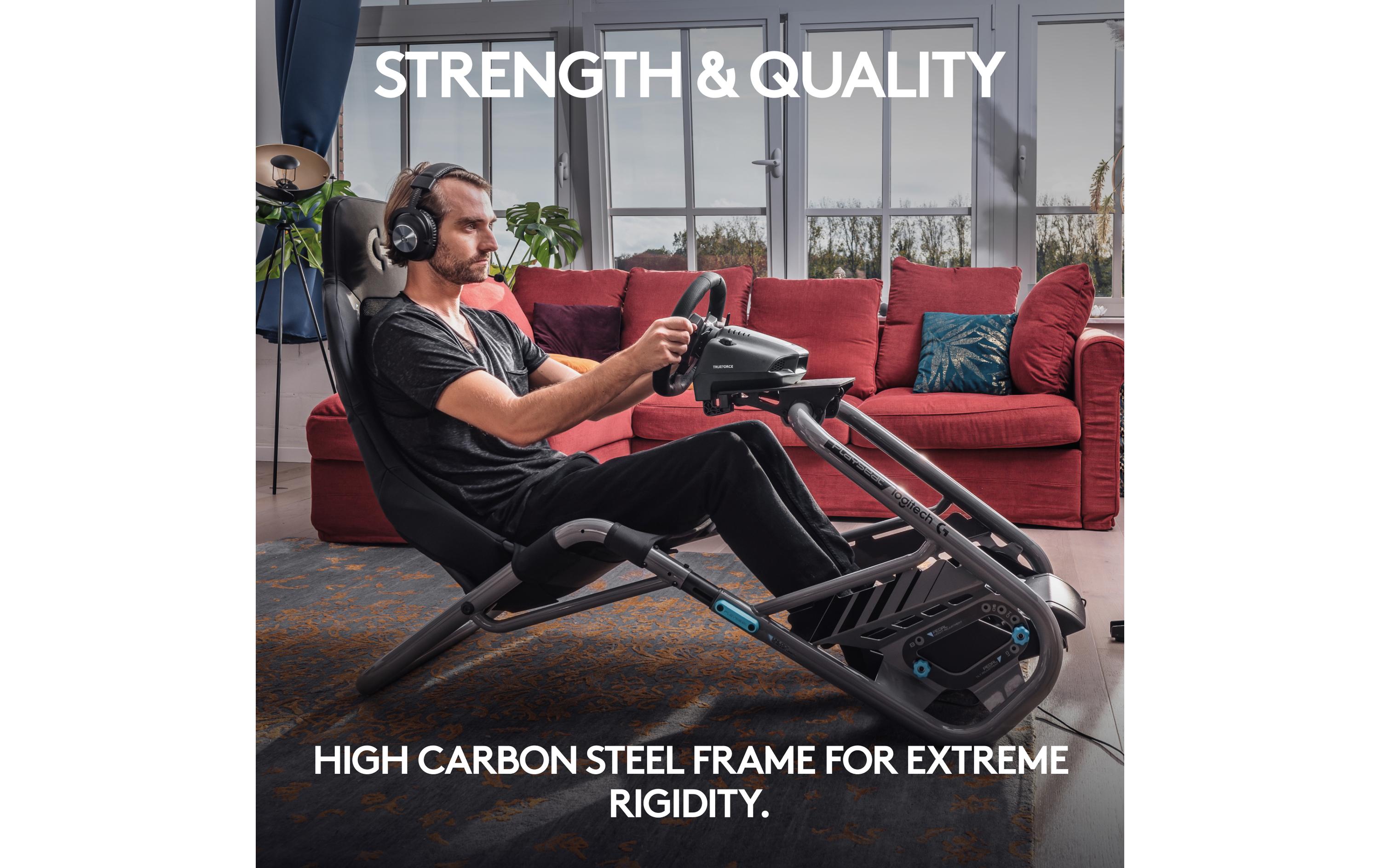 Trophy – Logitech G Edition Grau/Schwarz<br>Bequemer Gaming-Stuhl mit robustem Design