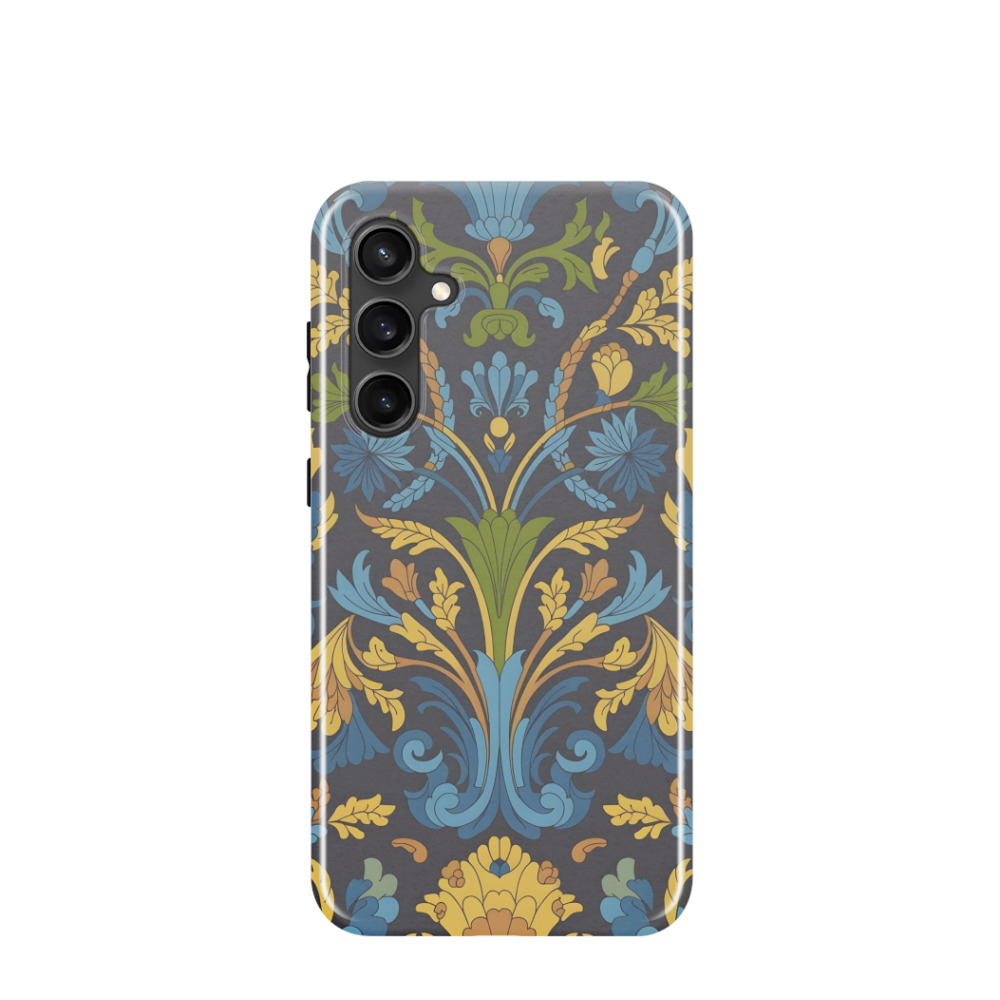 Samsung Galaxy S23 FE Hybrid (Kunststoff / Gummi) Hülle Majolika Harmonie - Gelb