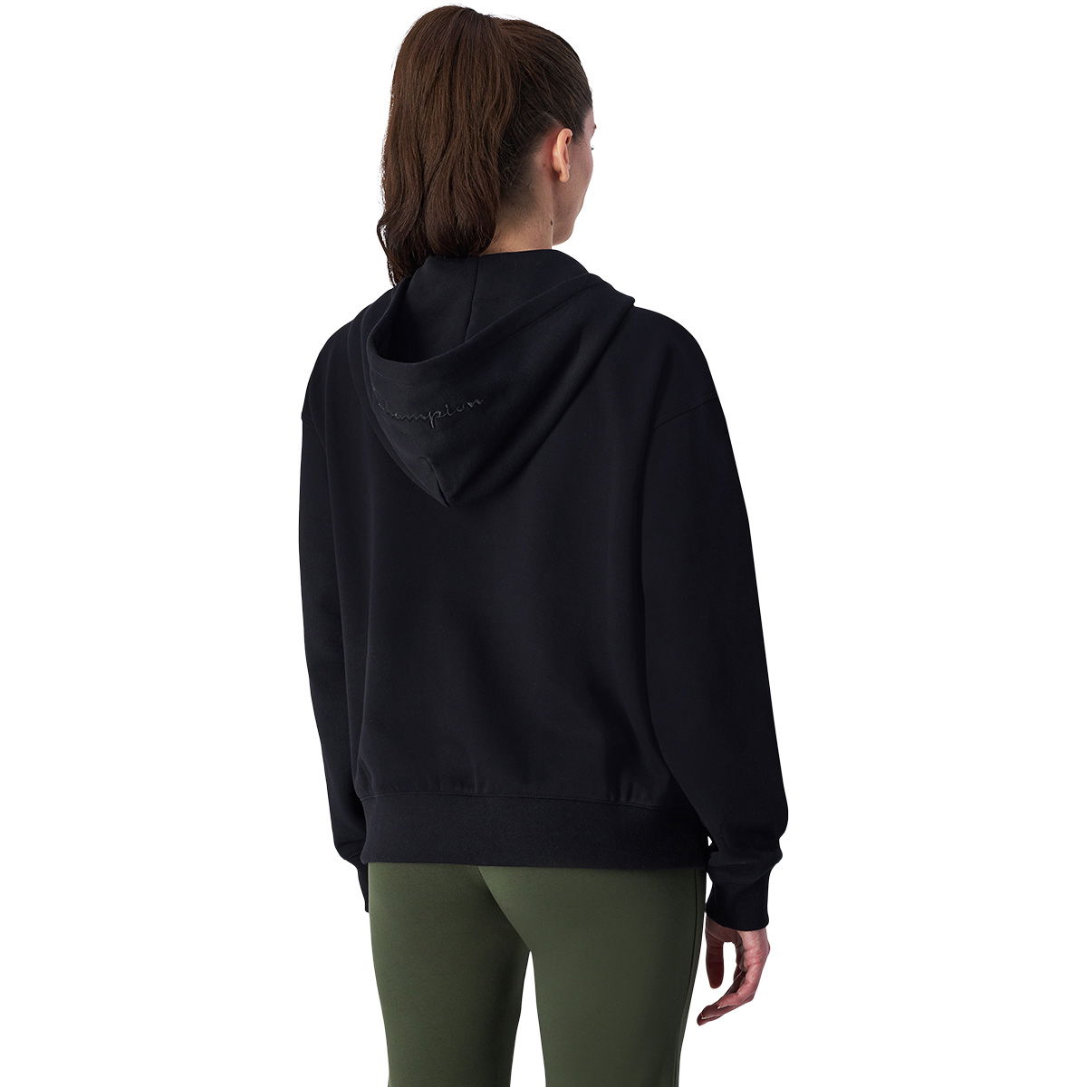 Champion Logo Hood Full Zip Hættetrøje Dame