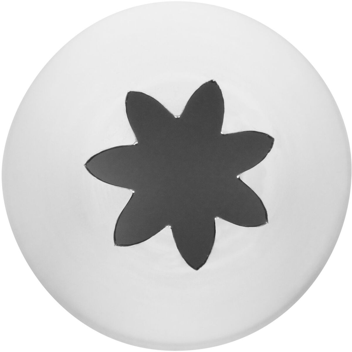 Sprøyteposetipp Stjerne Lukket 6 mm