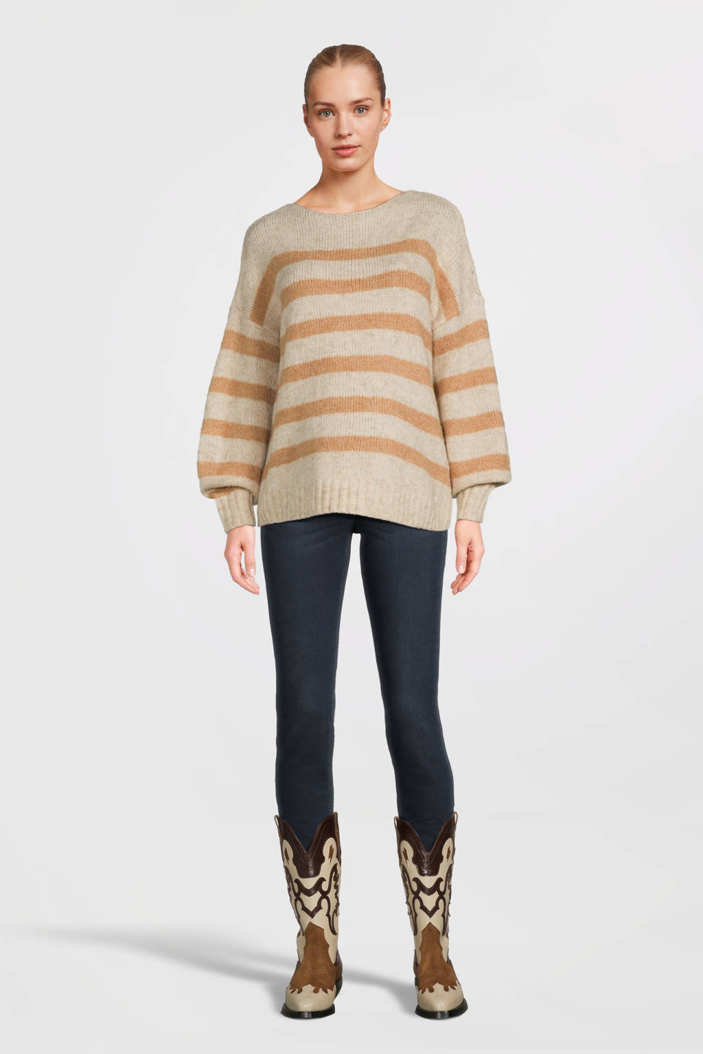 ONLY MATERNITY gebreide zwangerschapstrui beige
