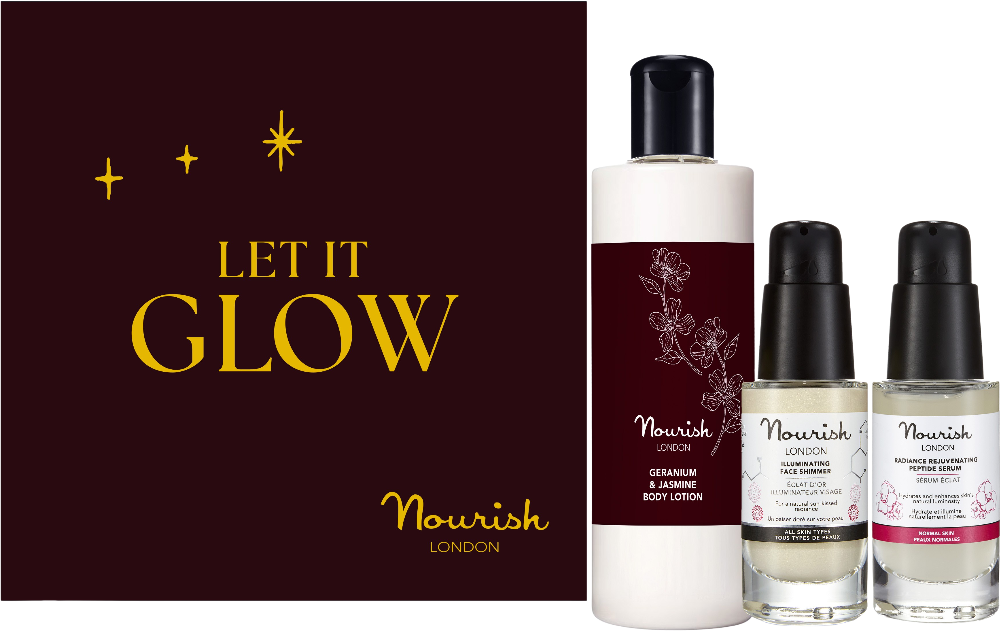 Nourish London  Let it Glow Gift Set