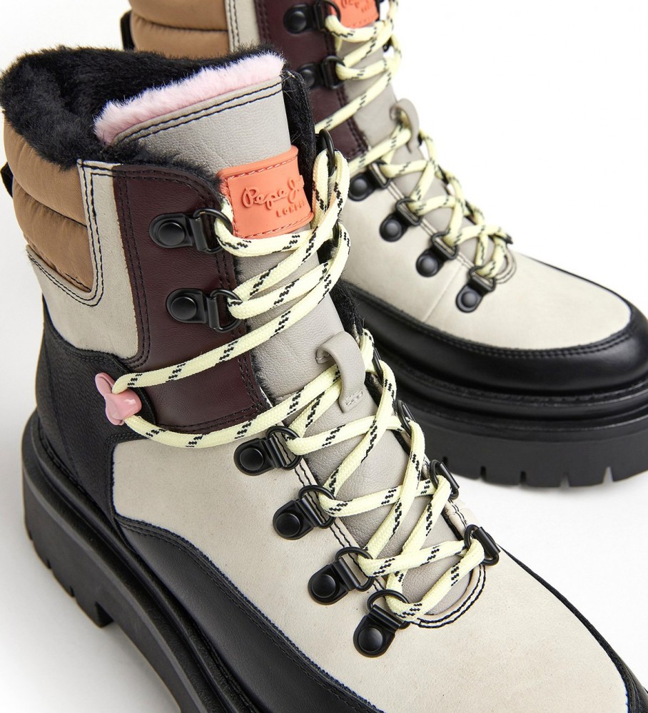 Botas brancas engraçadas Pepe Jeans Queen