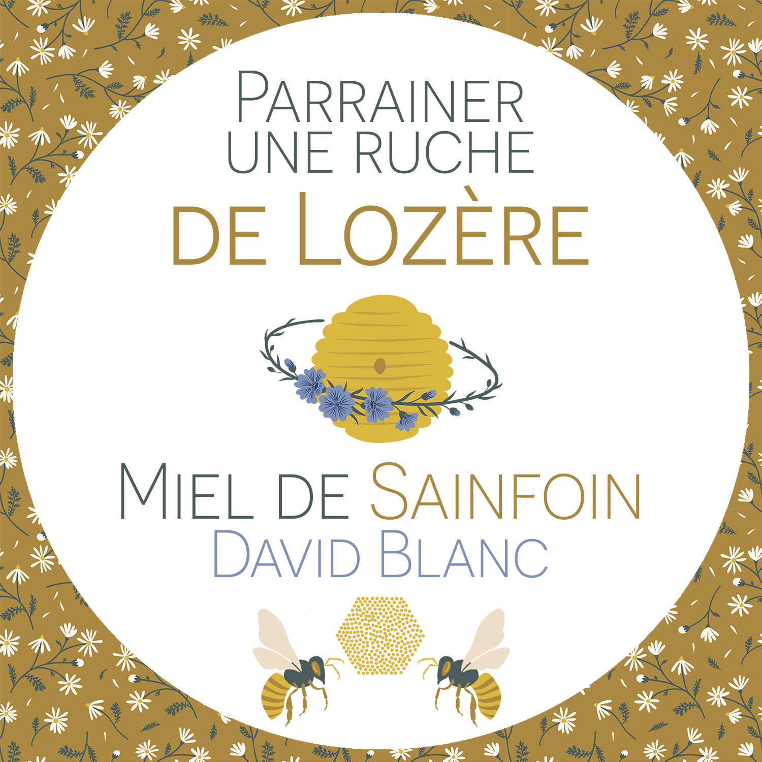 Parrainer une ruche de Lozère : Miel de Sainfoin - Récolte 2024