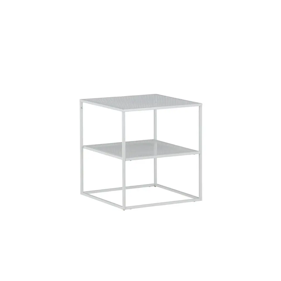 Bijzettafel Wit Metaal - 55x55x60cm - Netz