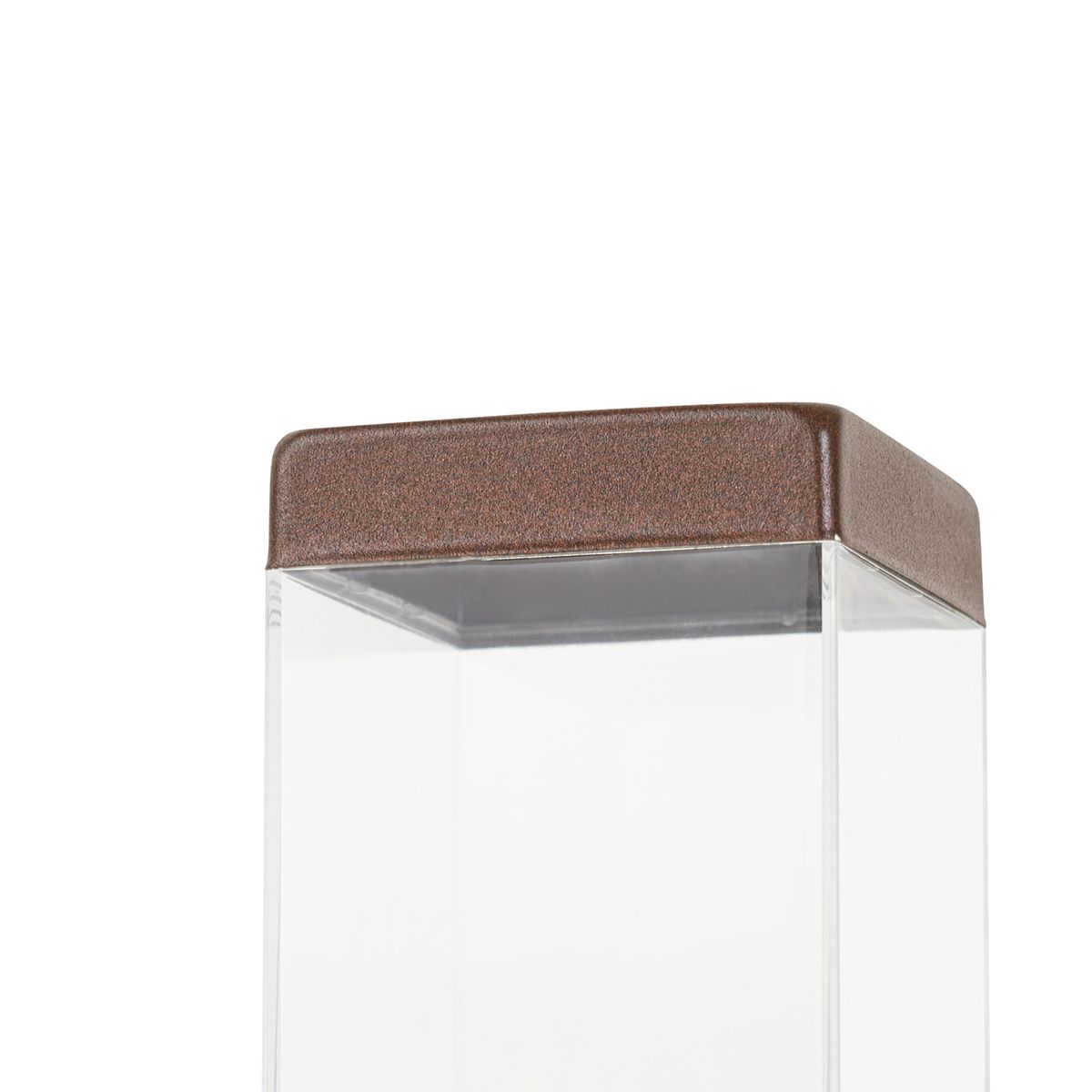 Buitenlamp roestbruin met grondpin en kabelmof 45cm IP44 - Malios