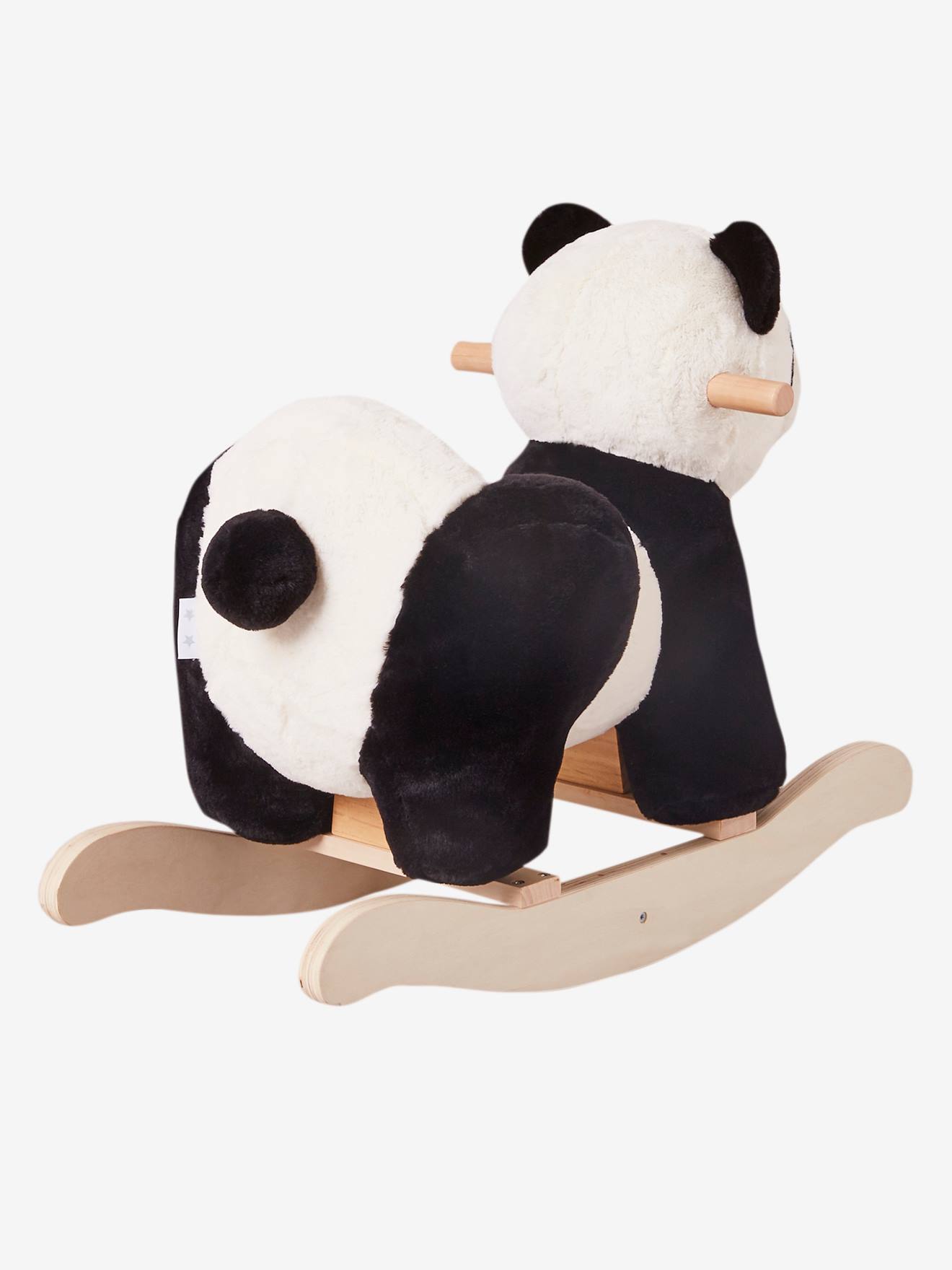 Cadeira de balanço infantil panda branca