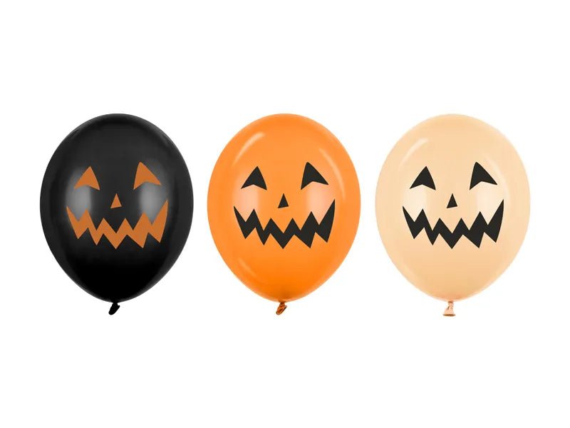 Halloween Ballonnen Zwart Oranje Pompoenen 30cm 50st