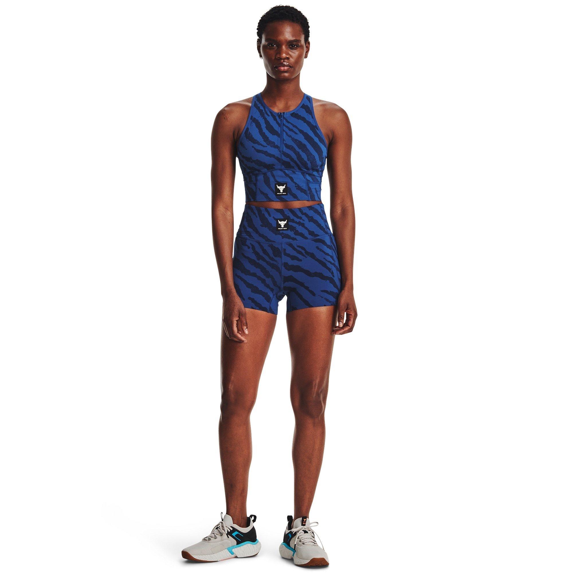 Under Armour UA Project Rock Meridian Zip Tank Top Womens