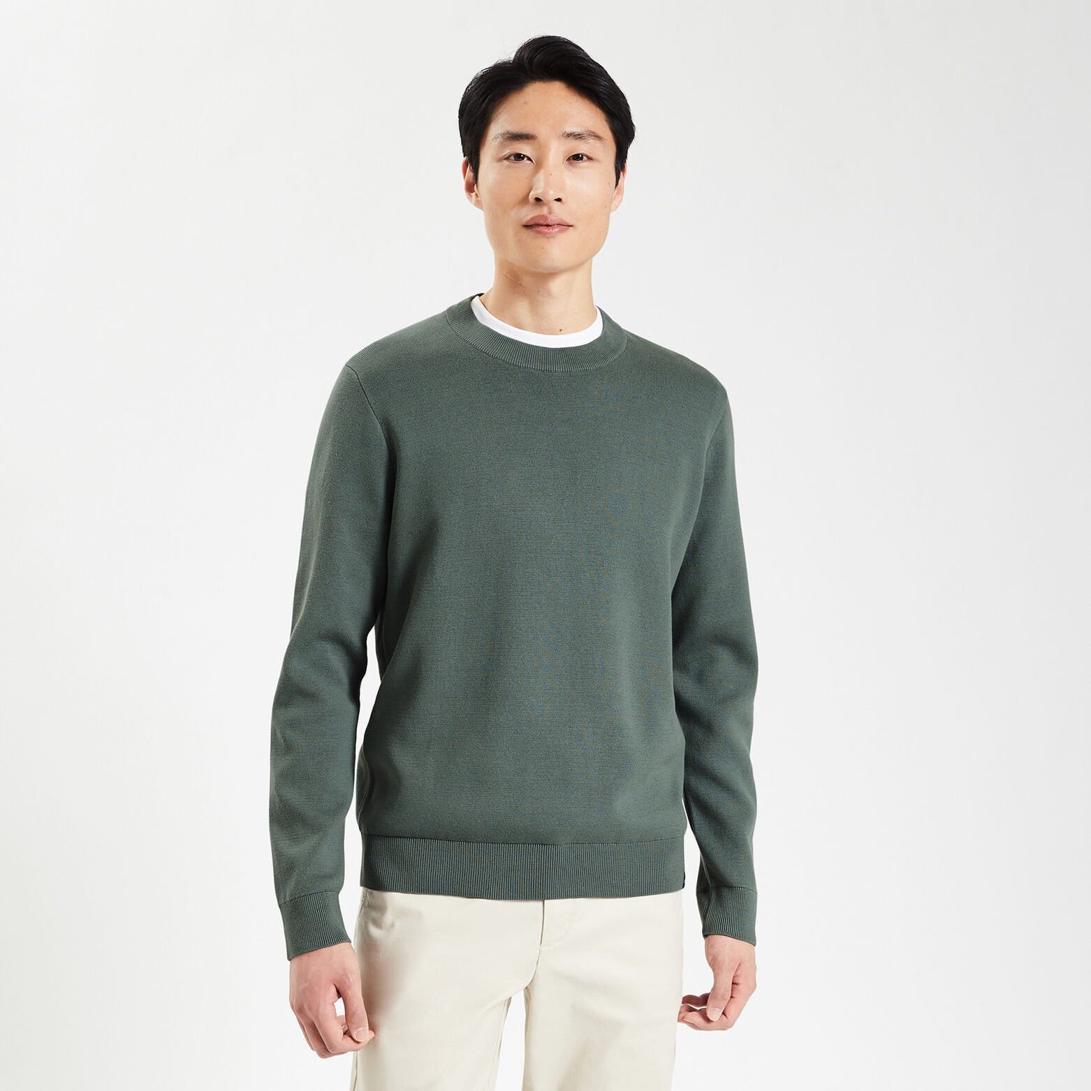 Pull uni 'le parfait by JULES' Vert clair