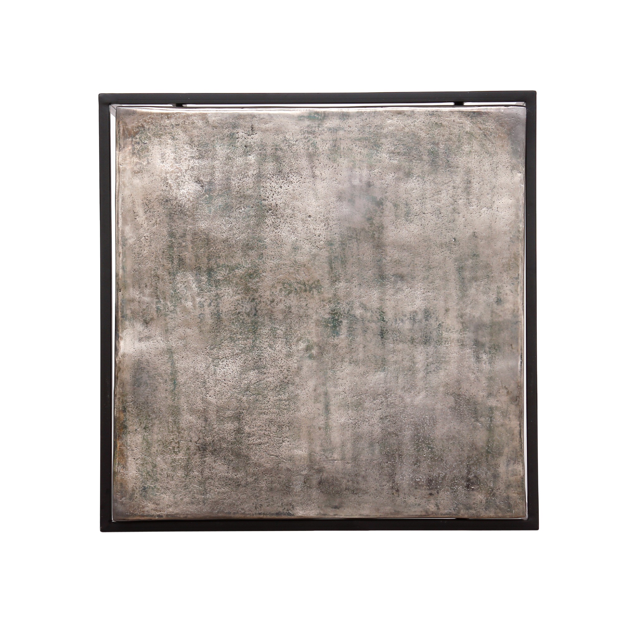 Beistelltisch 'Tinborg', schwarz, zinn oxidiert, T 63 cm, B 63 cm, H 48 cm von fischer's lagerhaus