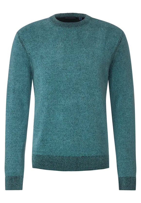 Softer Baumwollpullover - turquoise green