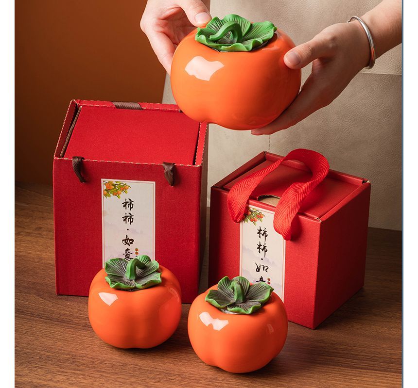 Koringa - Keramische Persimmon Container