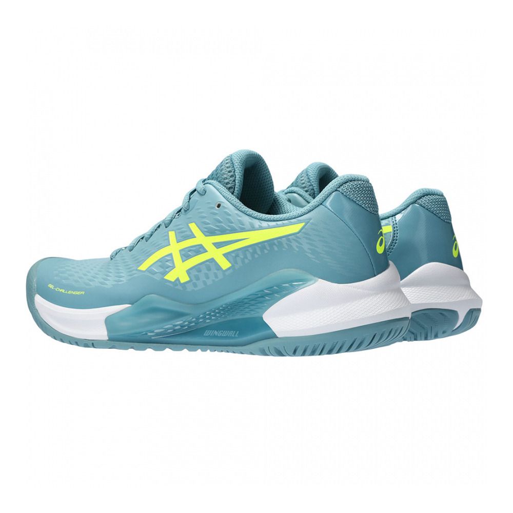 Asics GEL-CHALLENGER 14 - Chaussures de tennis Femme gris blue/safety yellow