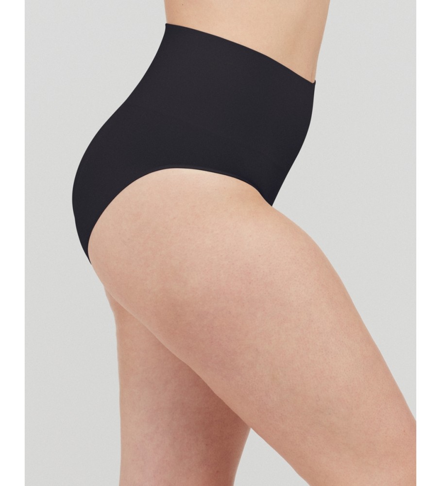 Calcinha modeladora de cintura alta SPANX, preta