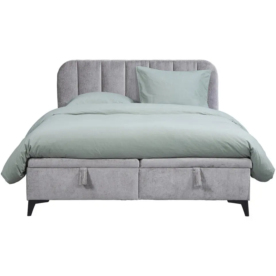 Bed Lizz met opbergruimte - grijs - 180x200 cm
