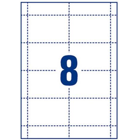 Badge Avery sans attache 60 x 90 mm - Boîte de 20