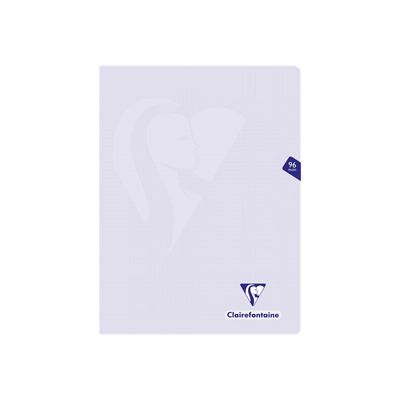 Clairefontaine Mimesys Pastel - Cahier polypro 24 x 32 cm - 96 pages - petits carreaux - disponible dans différentes couleurs