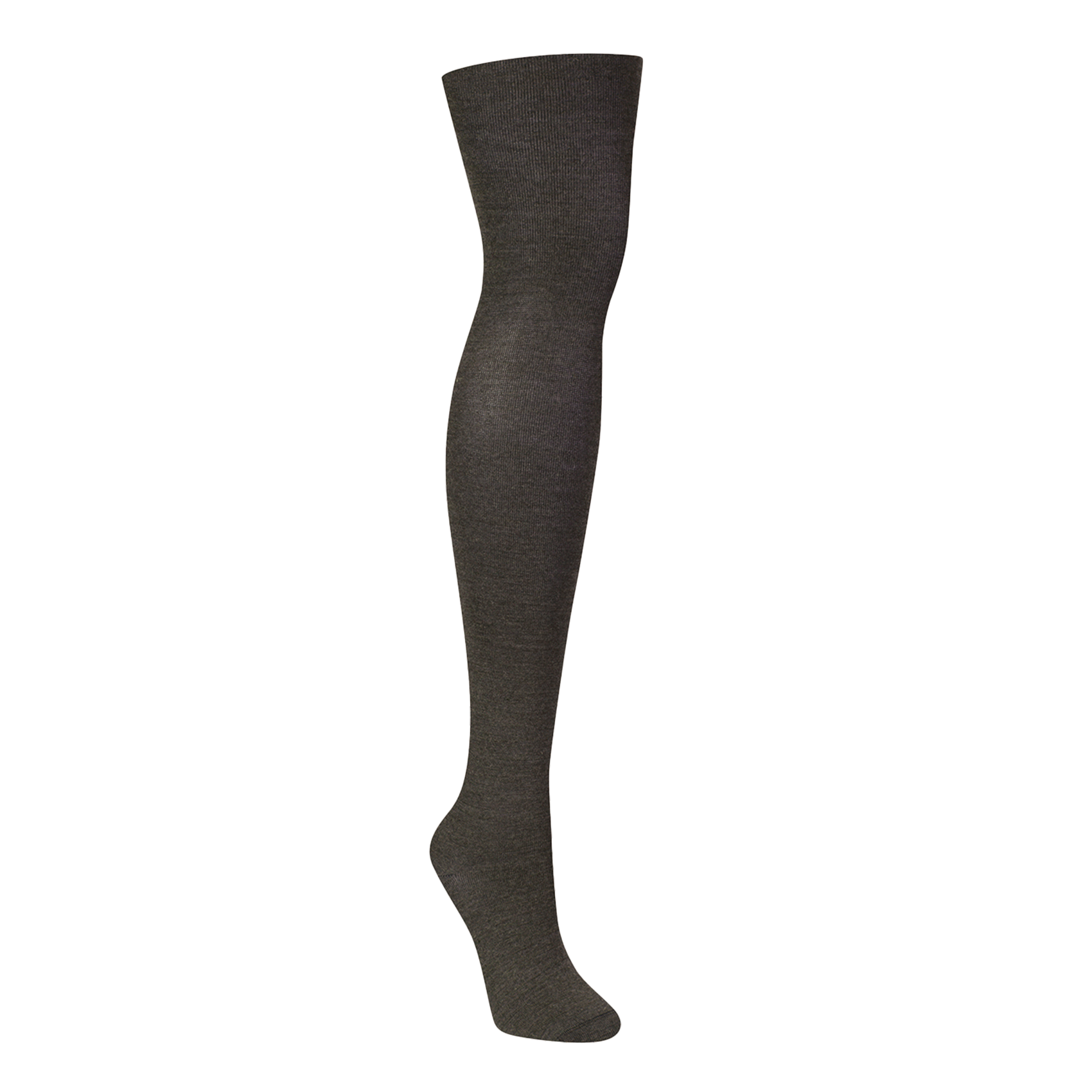 Collants en laine fine et coton mélangés | Marron