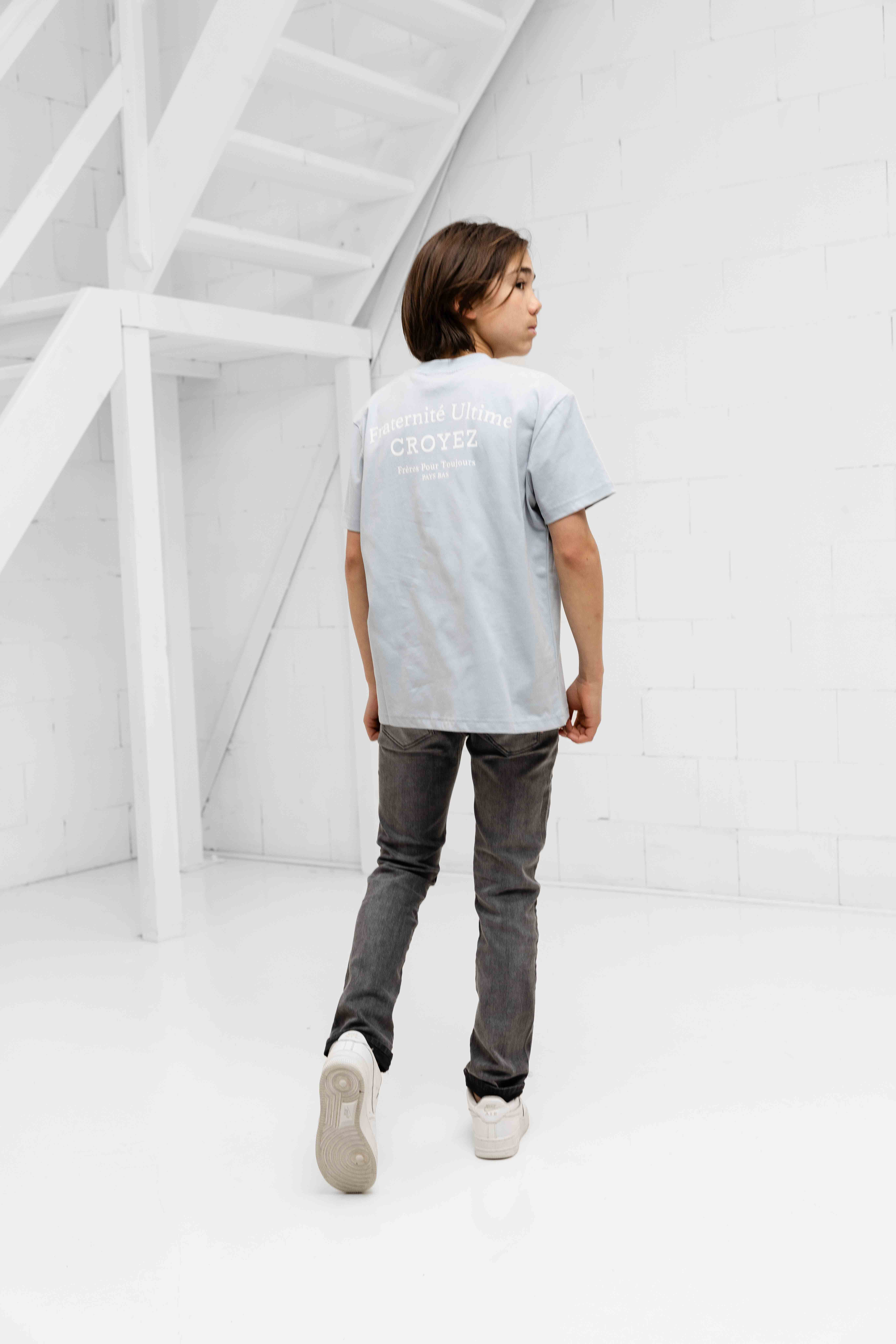 Croyez Mini Fraternité T-Shirt Kids Lichtblauw