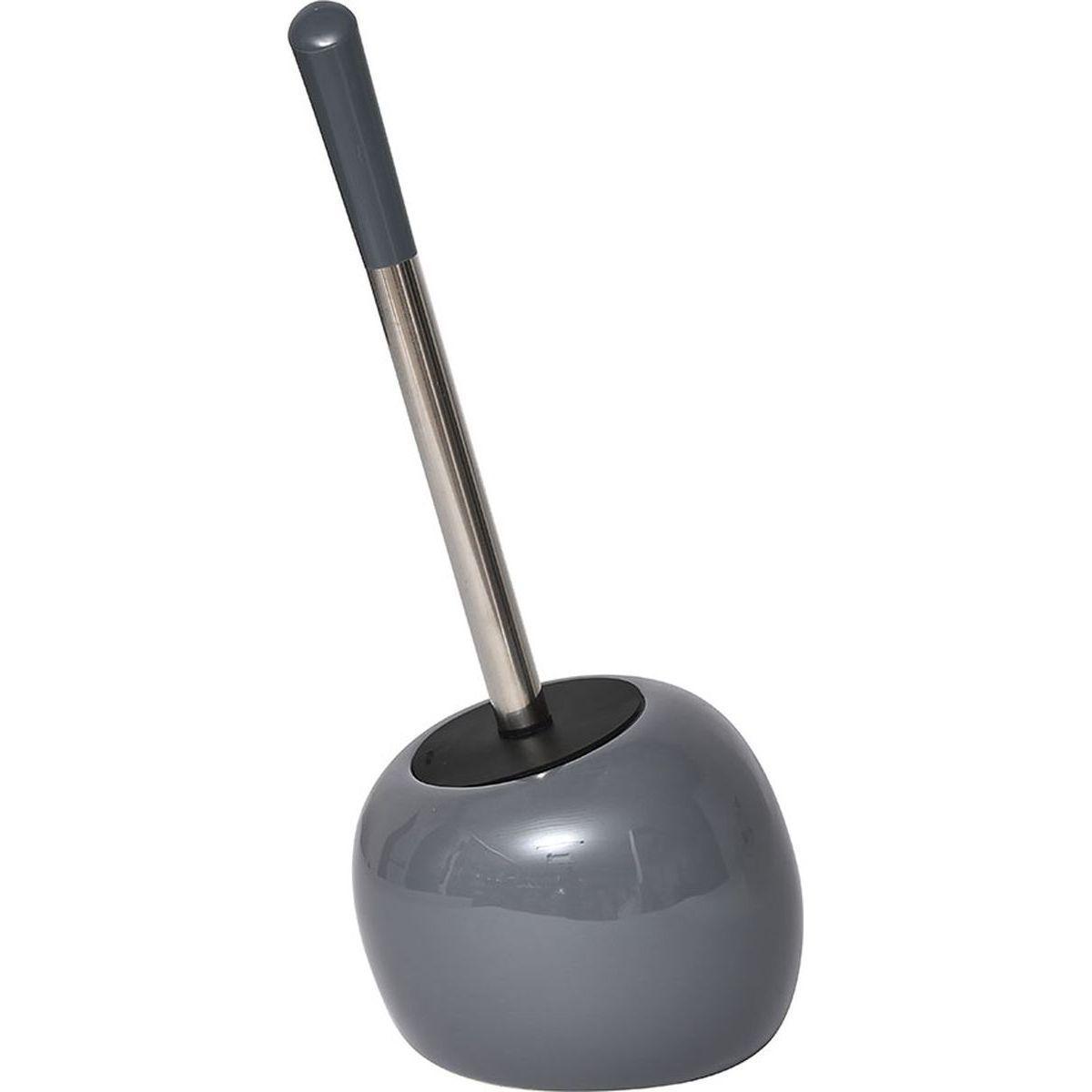 BROSSE WC GRES FORME GALET GRIS