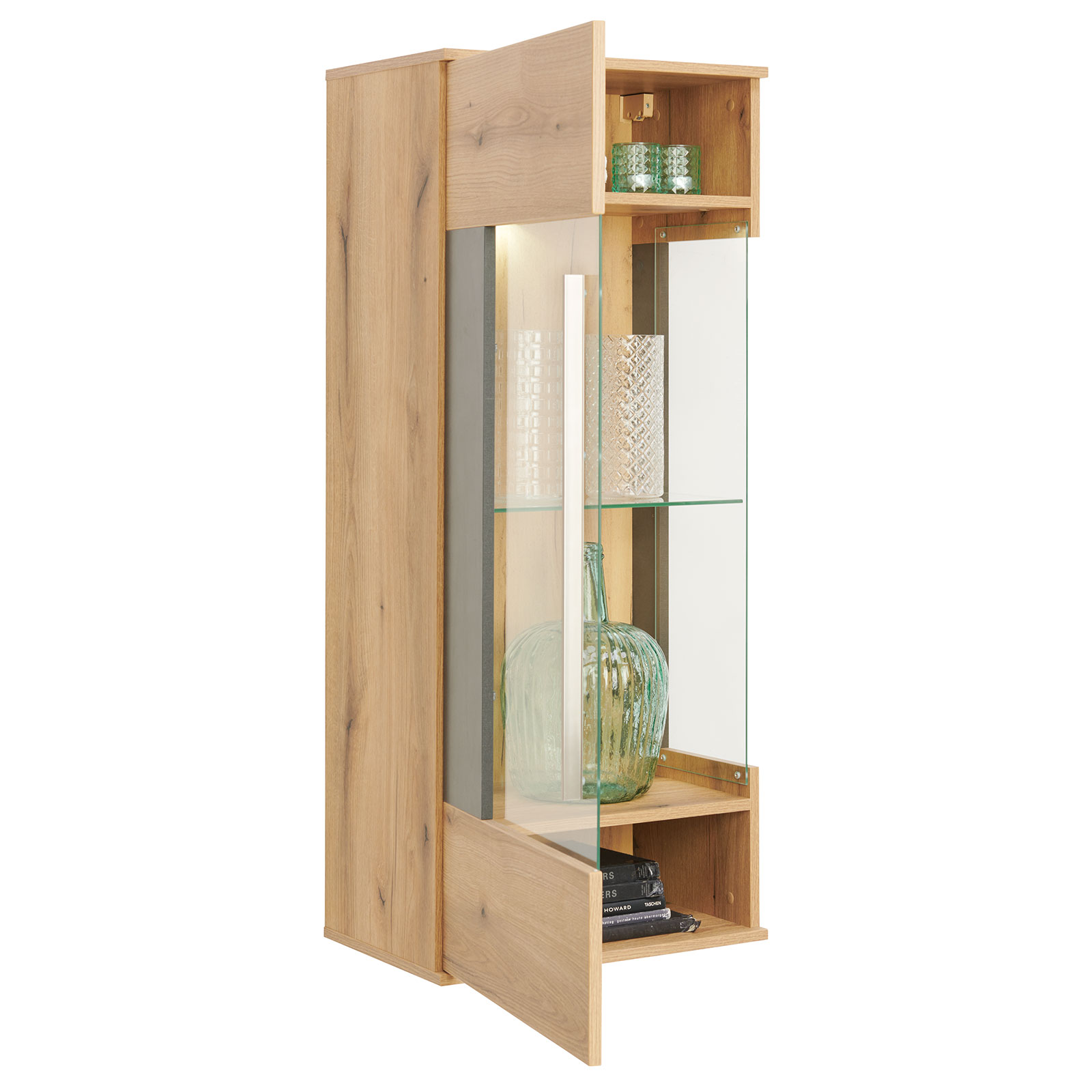 Hängevitrine - Coast Evoke Eiche - Matera dunkel - 53 cm breit