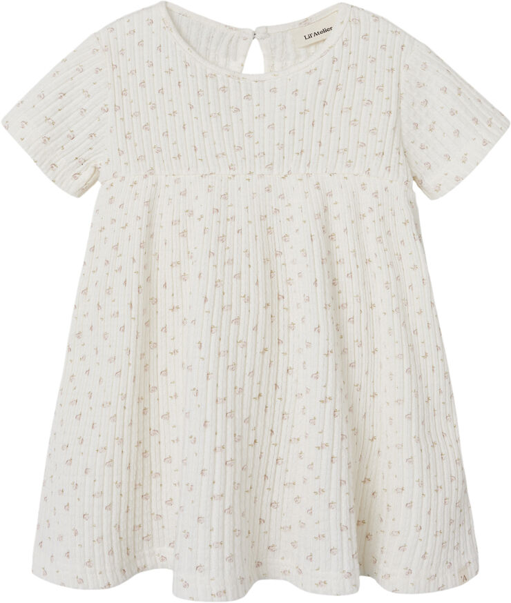 Lil' Atelier NMFHULLA SS DRESS LIL Coconut milk