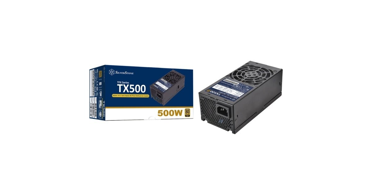 SilverStoneSST-TX500-G 500 watt voeding   (Zwart, 2x PCIe)